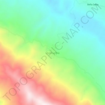 Quillualpa topographic map, elevation, terrain