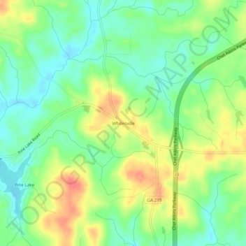 Whitesville topographic map, elevation, terrain