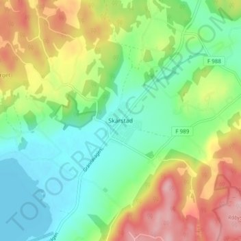 Skärstad topographic map, elevation, terrain