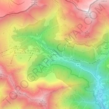 Cambrembo topographic map, elevation, terrain