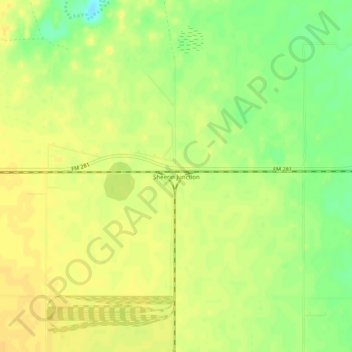 Sheerin Junction topographic map, elevation, terrain