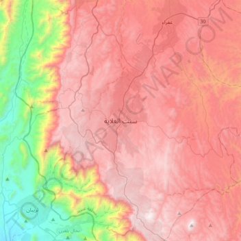 Sabt Al 'Alayah topographic map, elevation, terrain