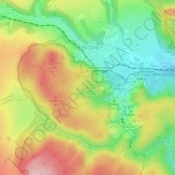 Jeti topographic map, elevation, terrain