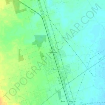 Pearson topographic map, elevation, terrain