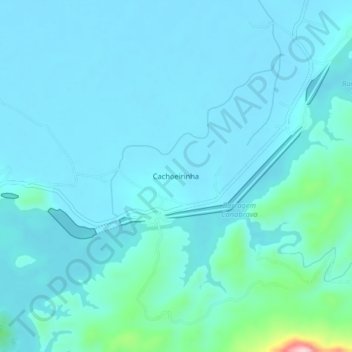 Cachoeirinha topographic map, elevation, terrain