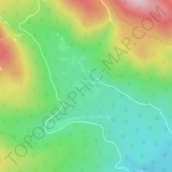 Upper Michigan Dam topographic map, elevation, terrain