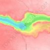Shoshone Falls topographic map, elevation, terrain