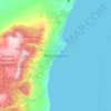 Punta Arenas topographic map, elevation, terrain