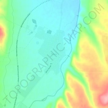 Toros topographic map, elevation, terrain