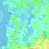 Quélénnec topographic map, elevation, terrain