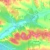 Bródki topographic map, elevation, terrain