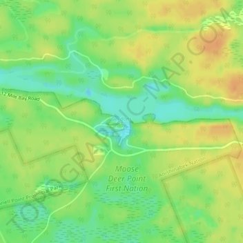 Gordons Bay topographic map, elevation, terrain