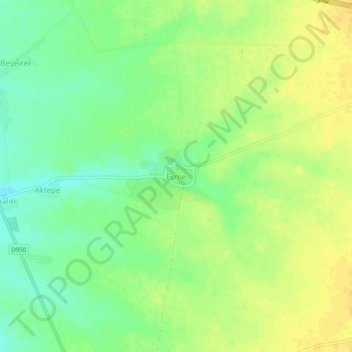 Eşme topographic map, elevation, terrain