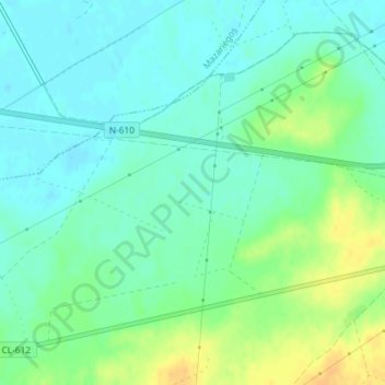 Negro topographic map, elevation, terrain