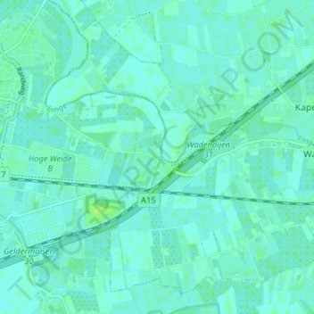Pijpenkast topographic map, elevation, terrain