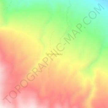 Tanamawau topographic map, elevation, terrain