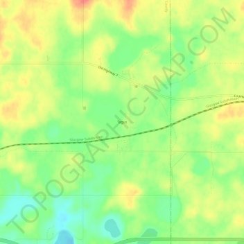 Tagus topographic map, elevation, terrain