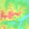 Gaillard topographic map, elevation, terrain