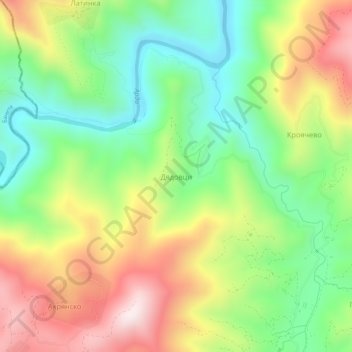 Diadovtsi topographic map, elevation, terrain