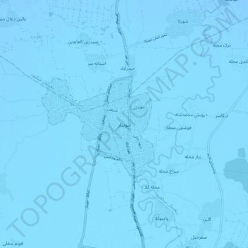 Joybar topographic map, elevation, terrain