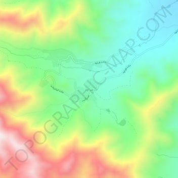Hezaveh topographic map, elevation, terrain