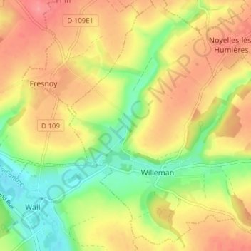 Valières topographic map, elevation, terrain