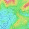 葵涌大坑尾村 topographic map, elevation, terrain