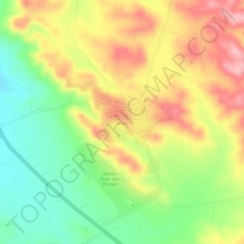 Hausha topographic map, elevation, terrain