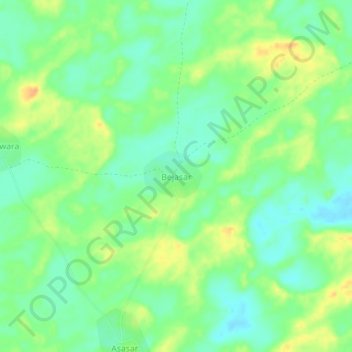Bejasar topographic map, elevation, terrain