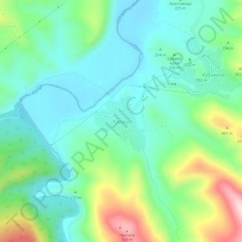 Karash topographic map, elevation, terrain