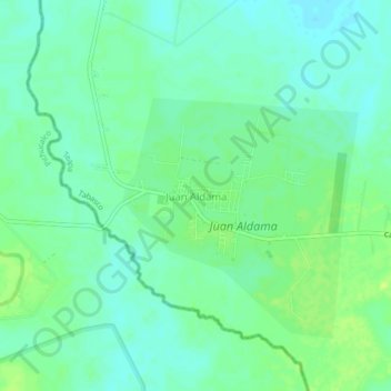 Juan Aldama topographic map, elevation, terrain