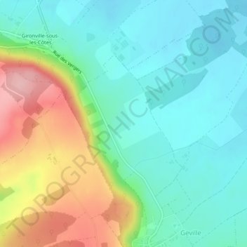Rénessa topographic map, elevation, terrain