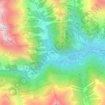 Ströden topographic map, elevation, terrain