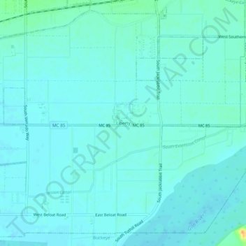 Liberty topographic map, elevation, terrain