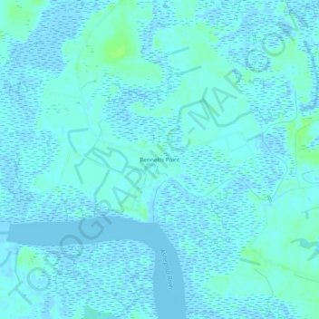 Bennetts Point topographic map, elevation, terrain