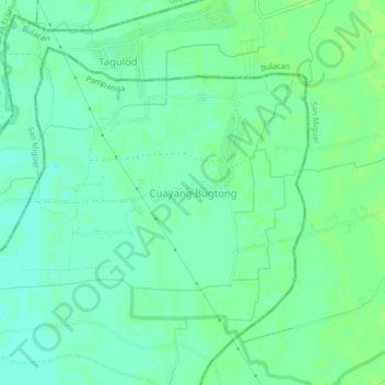 Cuayang Bugtong topographic map, elevation, terrain