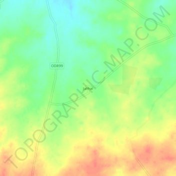 Jalihal topographic map, elevation, terrain