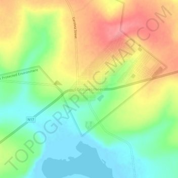 Chrissiesmeer topographic map, elevation, terrain
