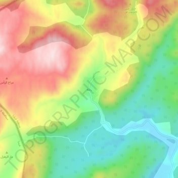 Rakhla topographic map, elevation, terrain