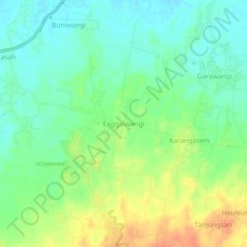 Enggalwangi topographic map, elevation, terrain