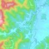 都委村 topographic map, elevation, terrain