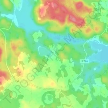 Sävsebo topographic map, elevation, terrain