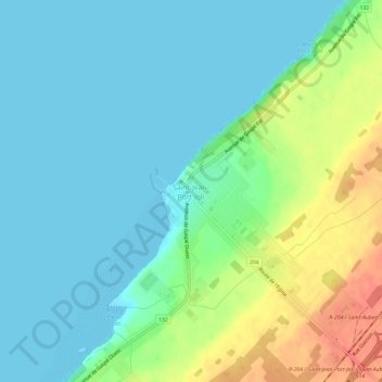 Saint-Jean-Port-Joli topographic map, elevation, terrain