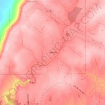 Riverdale topographic map, elevation, terrain