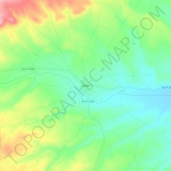 Utrilla topographic map, elevation, terrain