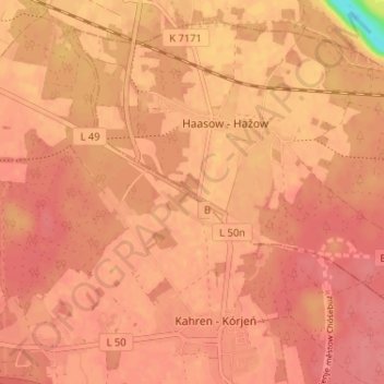 Weidmannsruh topographic map, elevation, terrain