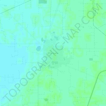 Bhirdana topographic map, elevation, terrain