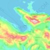 Samos topographic map, elevation, terrain