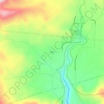Mill A topographic map, elevation, terrain