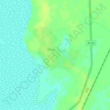 Aike topographic map, elevation, terrain